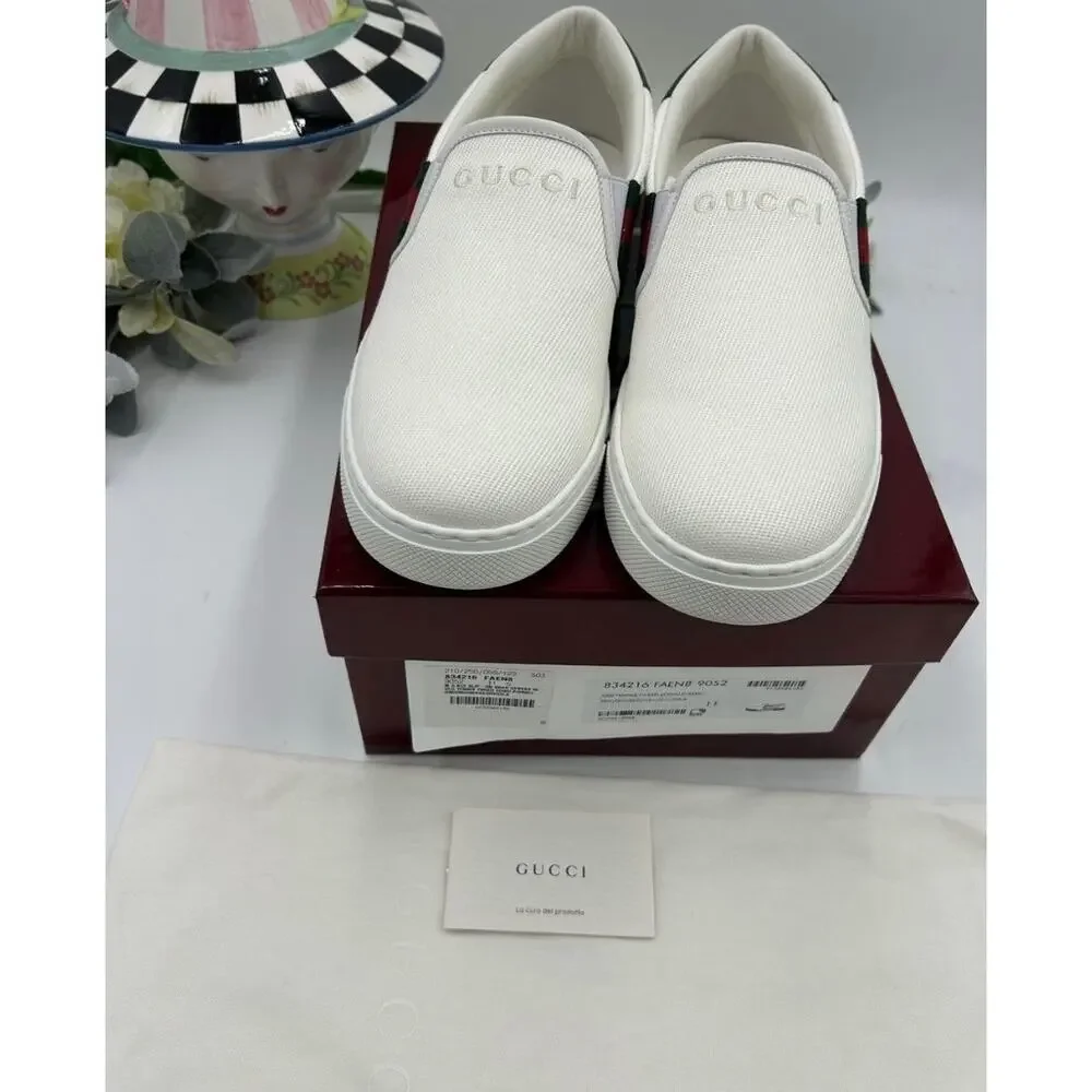 Men's Gucci ace slip on sneakers size 11 fits 11.5 US made in Italy